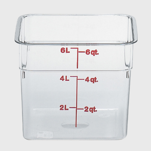 CamSquare Polycarbonate Food Storage Container 6 Qt. Clear