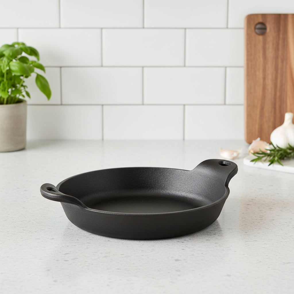 Heat-Treated Round Cast Iron Mini Server 14 oz. HMSRD