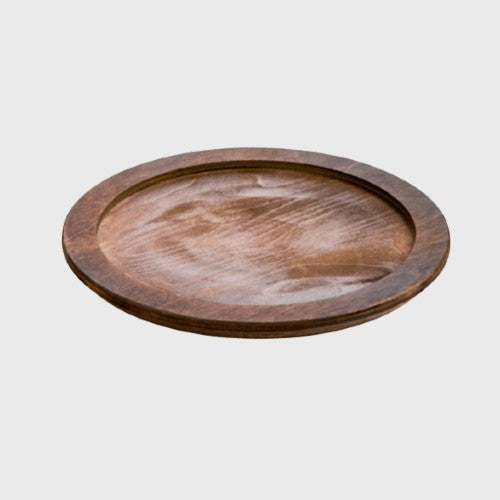 Lodge Round Walnut Wood Underliner 8" U3RP