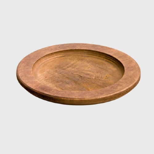 Lodge Round Walnut Wood Underliner 7.25"