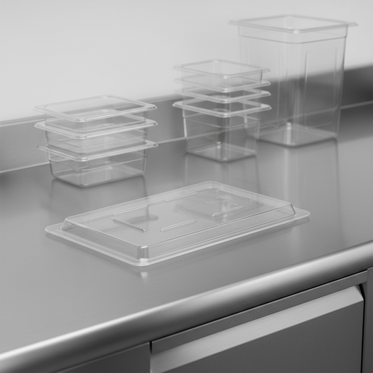 Cambro Camwear® Food Storage Box Cover Clear  12" x 18" 1218CCW135