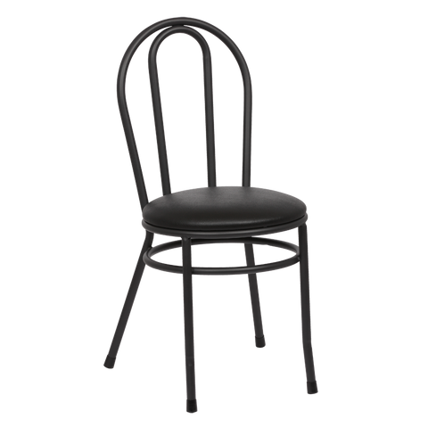 superior-equipment-supply - Royal Industries - Royal Industries Hairpin Back Steel Frame Black Vinyl Side Chair
