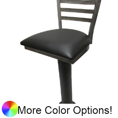 Oak Street Ladder Back Swivel Bar Stool Steel With Slant Swivel