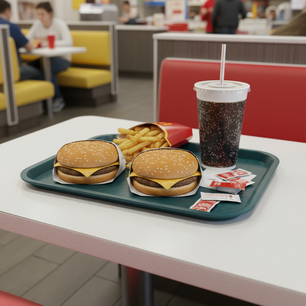 Winco Fast Food Tray Green 10"x14" FFT-1014G