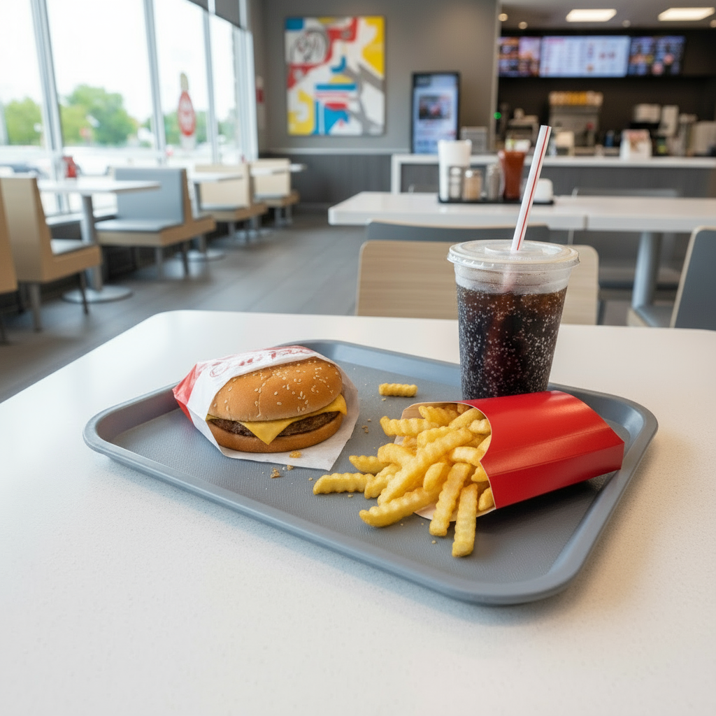 Winco Fast Food Tray Gray 10"x14" FFT-1014E