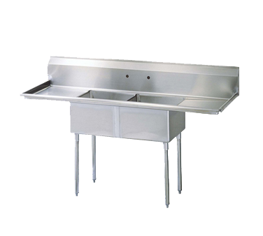 superior-equipment-supply - Turbo Air - Turbo Air Stainless Steel 72" Wide Sink Two Compartment