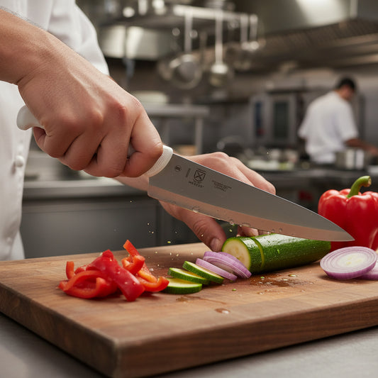 Mercer Ultimate White® Japanese Steel White Chef's Knife 10" M18120