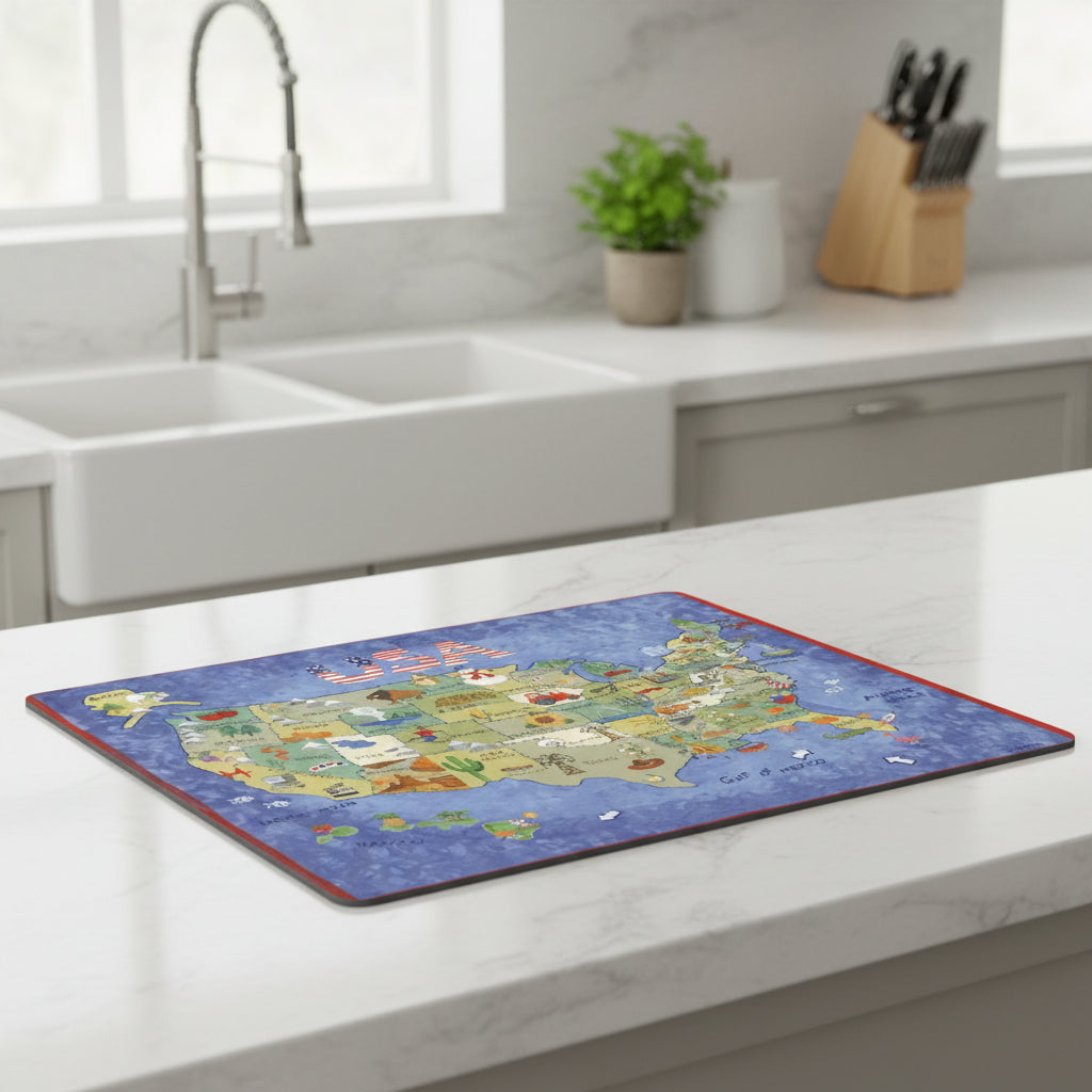 Magic Slice USA Map Cutting Mat 12 x 15 MS0036