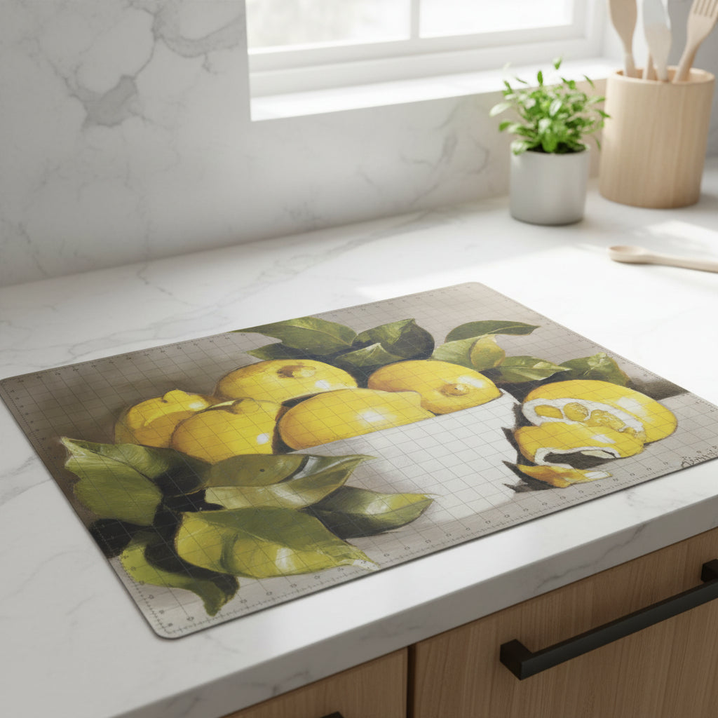 Magic Slice Lemons in a Bowl Cutting Mat 13 x 15 BPA and Latex Free