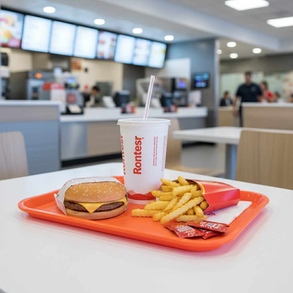 Winco Fast Food Tray Orange 12" x 16" FFT-1216O