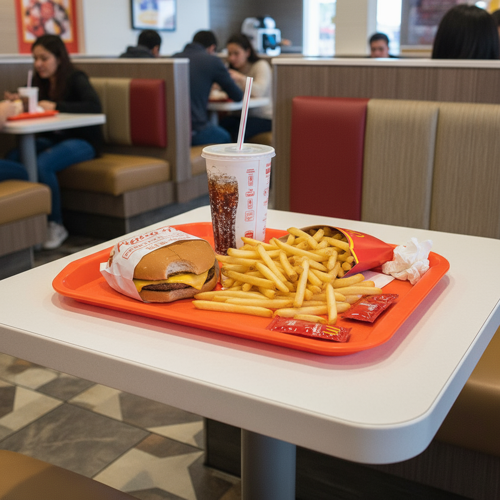 Winco Fast Food Tray Orange 14" x 18" FFT-1418O