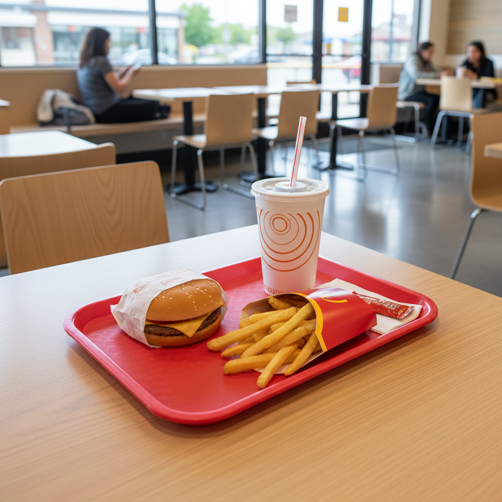 Winco Fast Food Tray Red 14" x 18" FFT-1418R