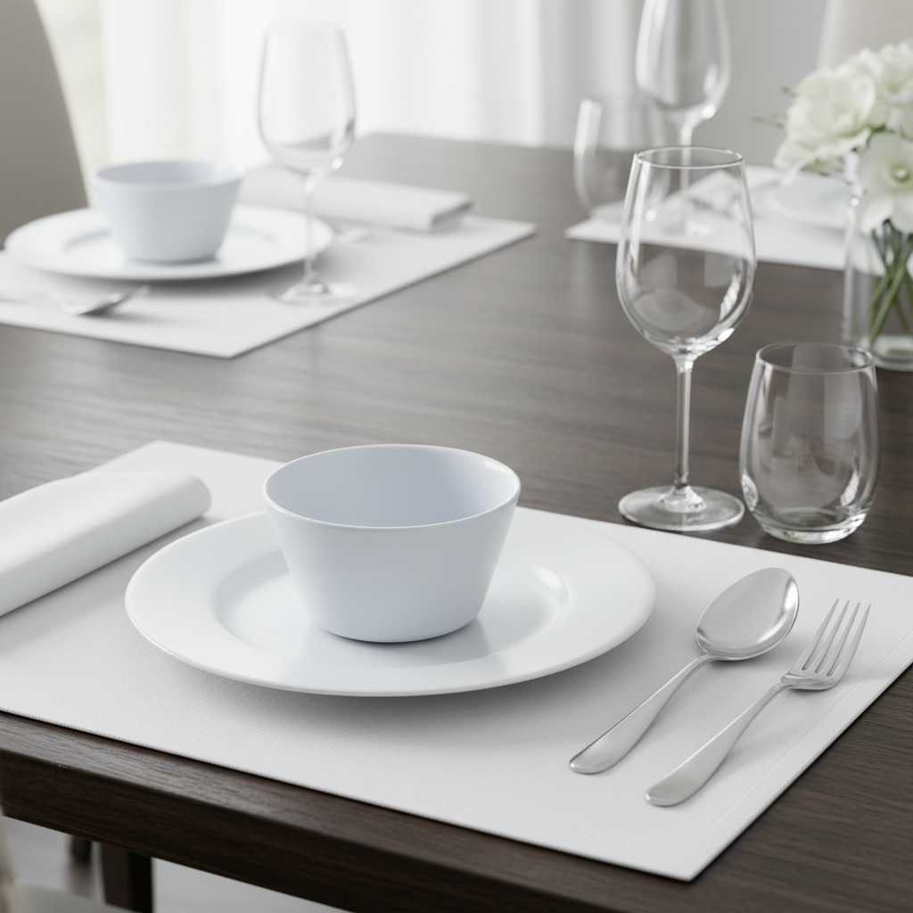 Winco Melamine Round Bouillon Cup White 8 oz. MMB-8W