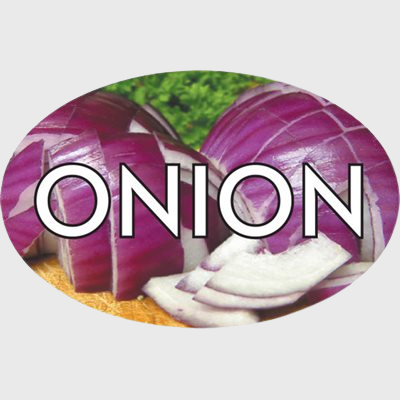Standard Flavor Label Onion - 500/Roll