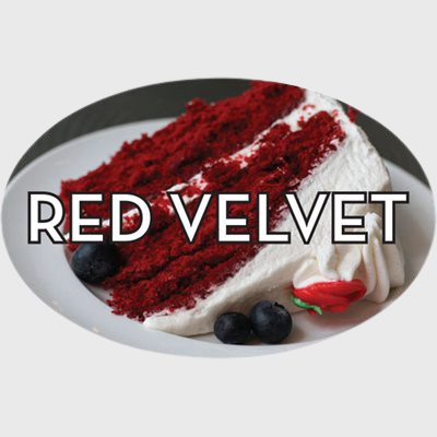 Standard Flavor Label Red Velvet - 500/Roll