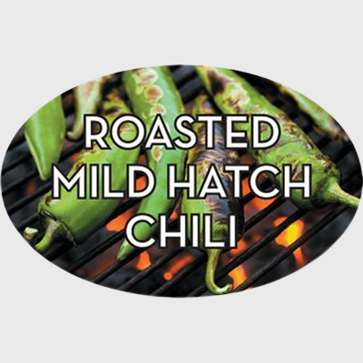 Standard Flavor Label Roasted Mild Hatch Chili - 500/Roll