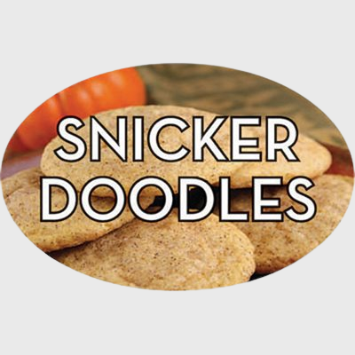 Standard Flavor Label Snicker Doodles - 500/Roll