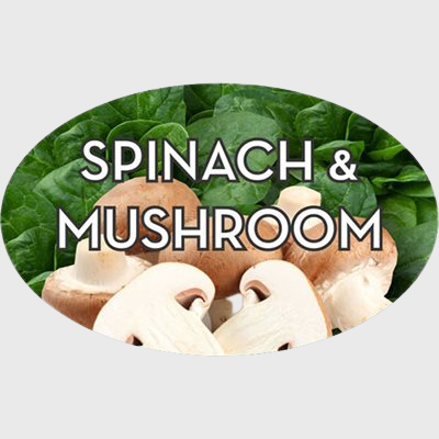 Standard Flavor Label Spinach & Mushroom - 500/Roll