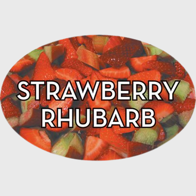 Standard Flavor Label Strawberry Rhubarb - 500/Roll