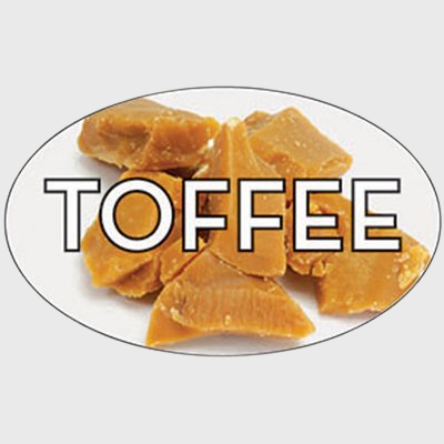 Standard Flavor Label Toffee - 500/Roll