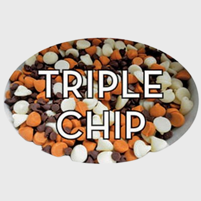 Standard Flavor Label Triple Chip - 500/Roll