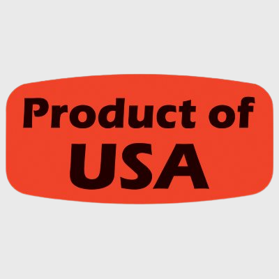 Country Of Origin Label Product of USA - 1,000/Roll
