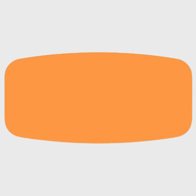 Color Label Blank Fluorescent Orange - 1,000/Roll