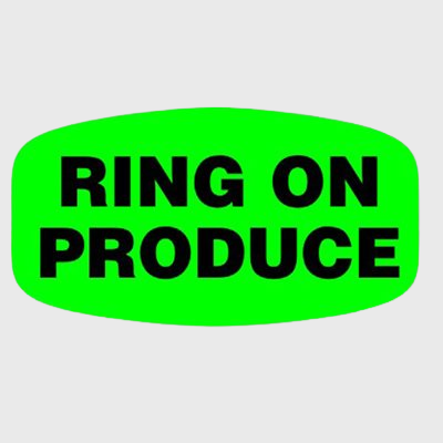 Produce Label Ring on Produce - 1,000/Roll