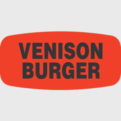 Game Label Venison Burger - 1,000/Roll