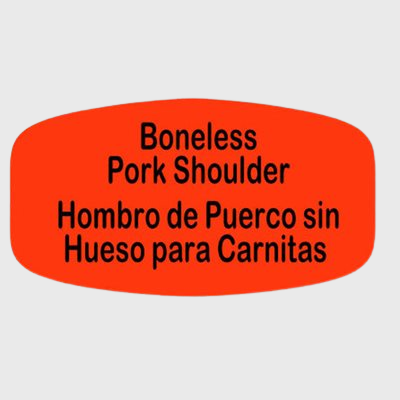 Spanish Label Boneless Pork Shoulder / Hombro De Puerco Sin Hueso Para Carnitas - 1,000/Roll