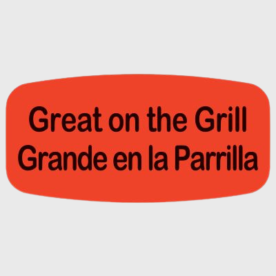 Grilling Label Great on the Grill / Grande En La Parrilla - 1,000/Roll