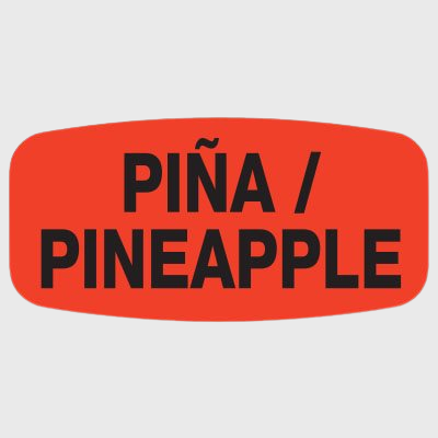 Spanish Label Pina - Pineapple - 1,000/Roll