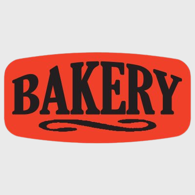 Short Oval Label Bakery - 1,000/Roll
