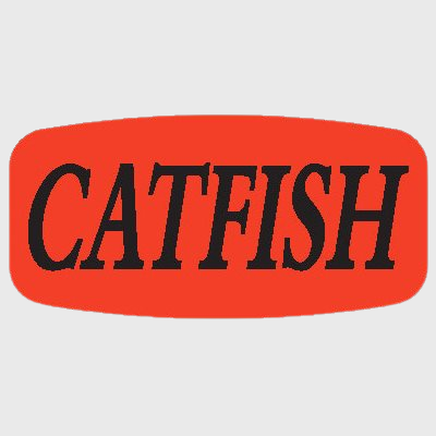 Short Oval Label Catfish - 1,000/Roll