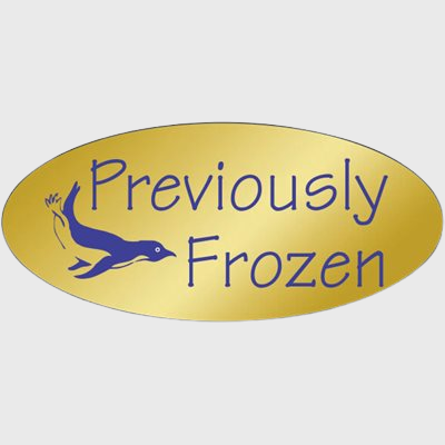 Gold Foil Label Previously Frozen - 500/Roll