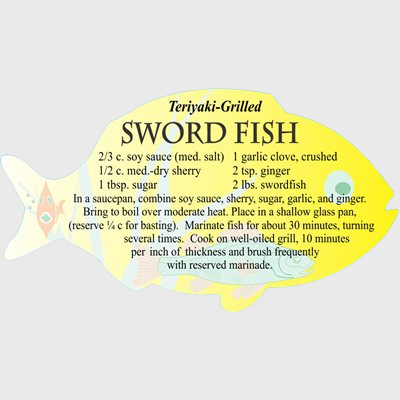 Seafood Label Sword Fish Teriyaki-Grilled Recipe - 250/Roll