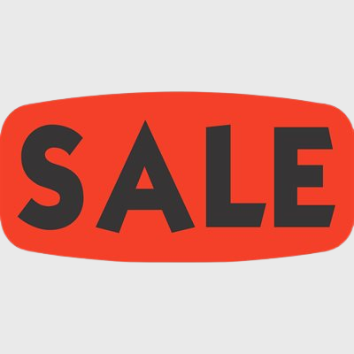 Short Oval Label Sale - 1,000/Roll