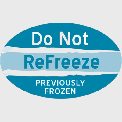 Standard Flavor Label Do Not Refreeze / Prev Frozen - 500/Roll