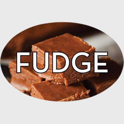 Standard Flavor Label Fudge - 500/Roll