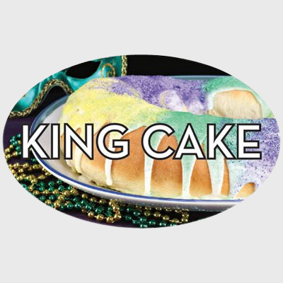 Standard Flavor Label King Cake - 500/Roll