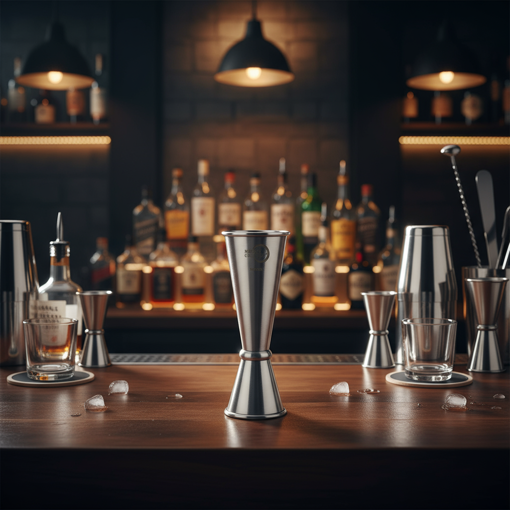 Mercer Barfly Stainless Steel Japanese Style Jigger 1 oz. & 1.5 oz. M37003