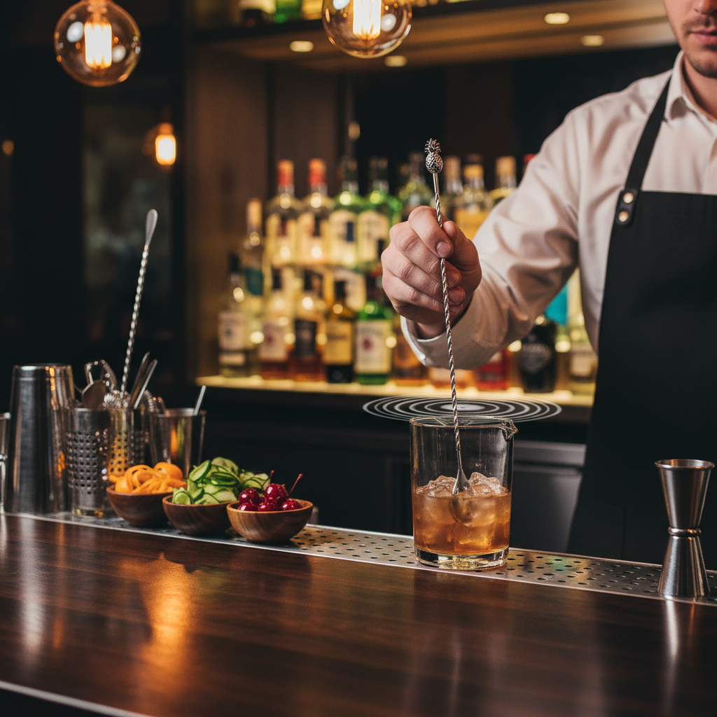 Mercer Barfly Stainless Steel Pineapple Bar Spoon 13.25" M37012PIN