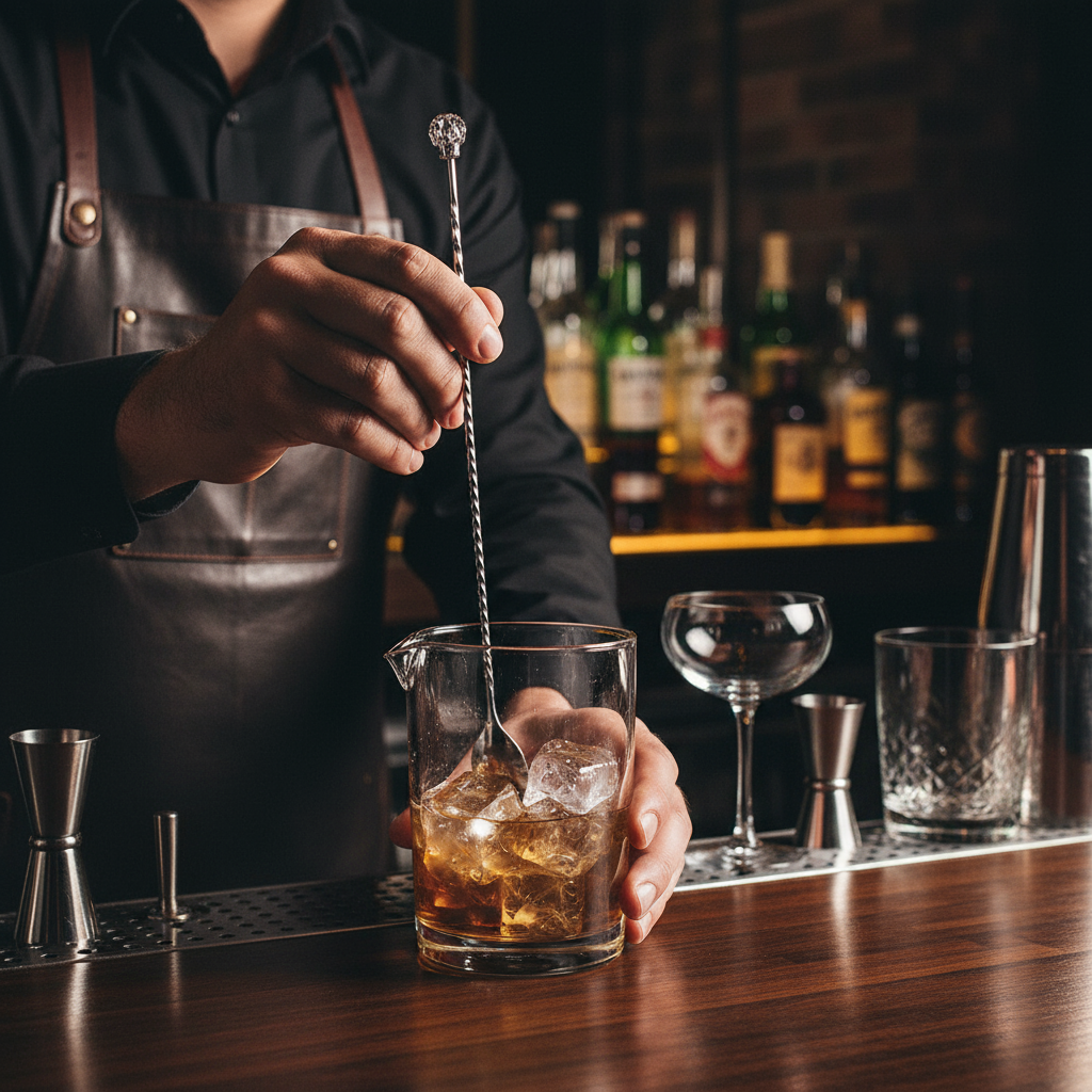 Mercer Barfly Stainless Steel Sugar Skull Bar Spoon 13" M37012SUS