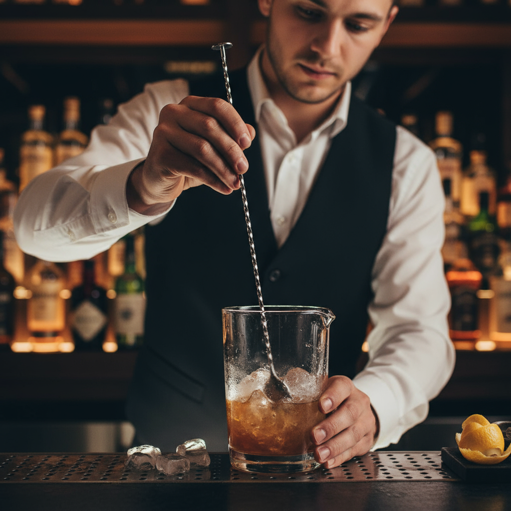 Mercer Barfly Stainless Steel Bar Spoon With Muddler 15.75" M37019