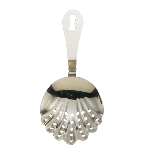 Barfly Stainless Steel Scalloped Julep Strainer 7" M37029