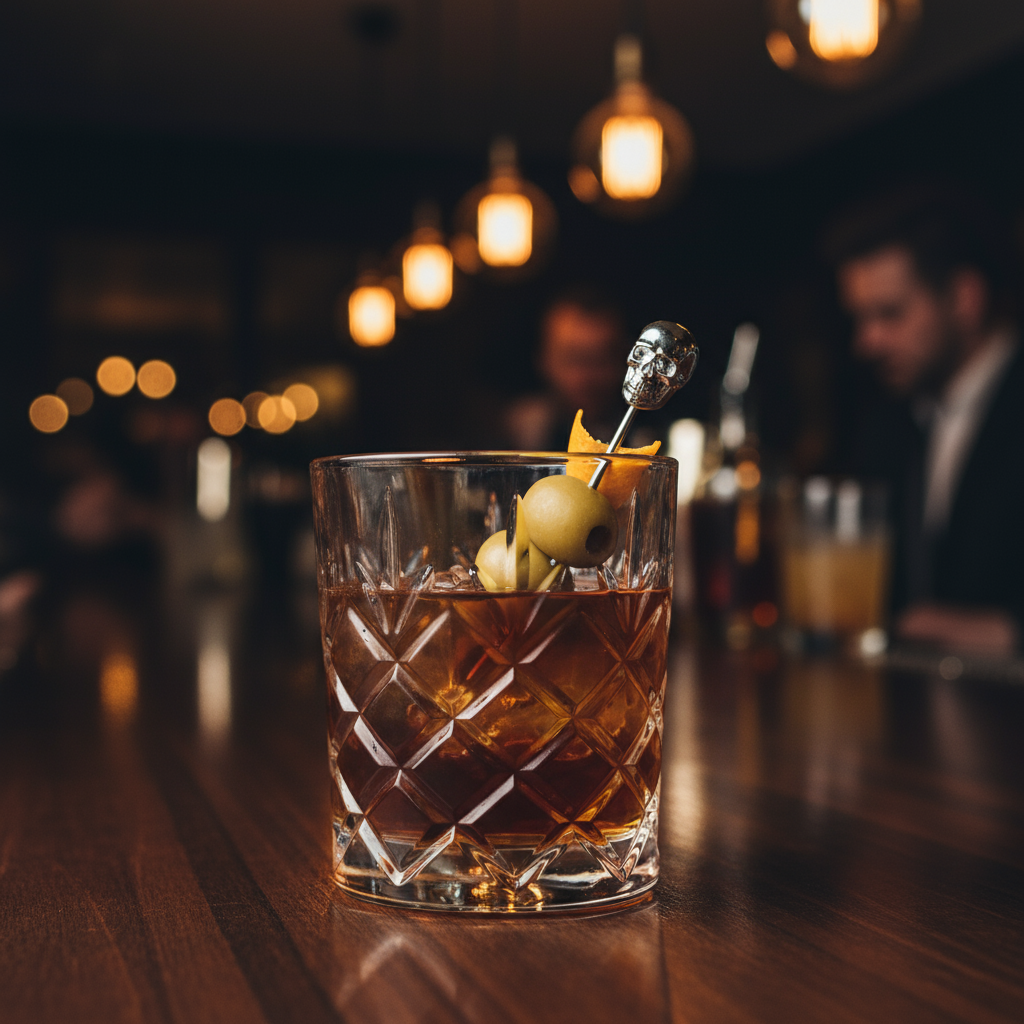 Barfly Stainless Steel Skull Top Cocktail Picks 4.3" M37064 - 12/Pack