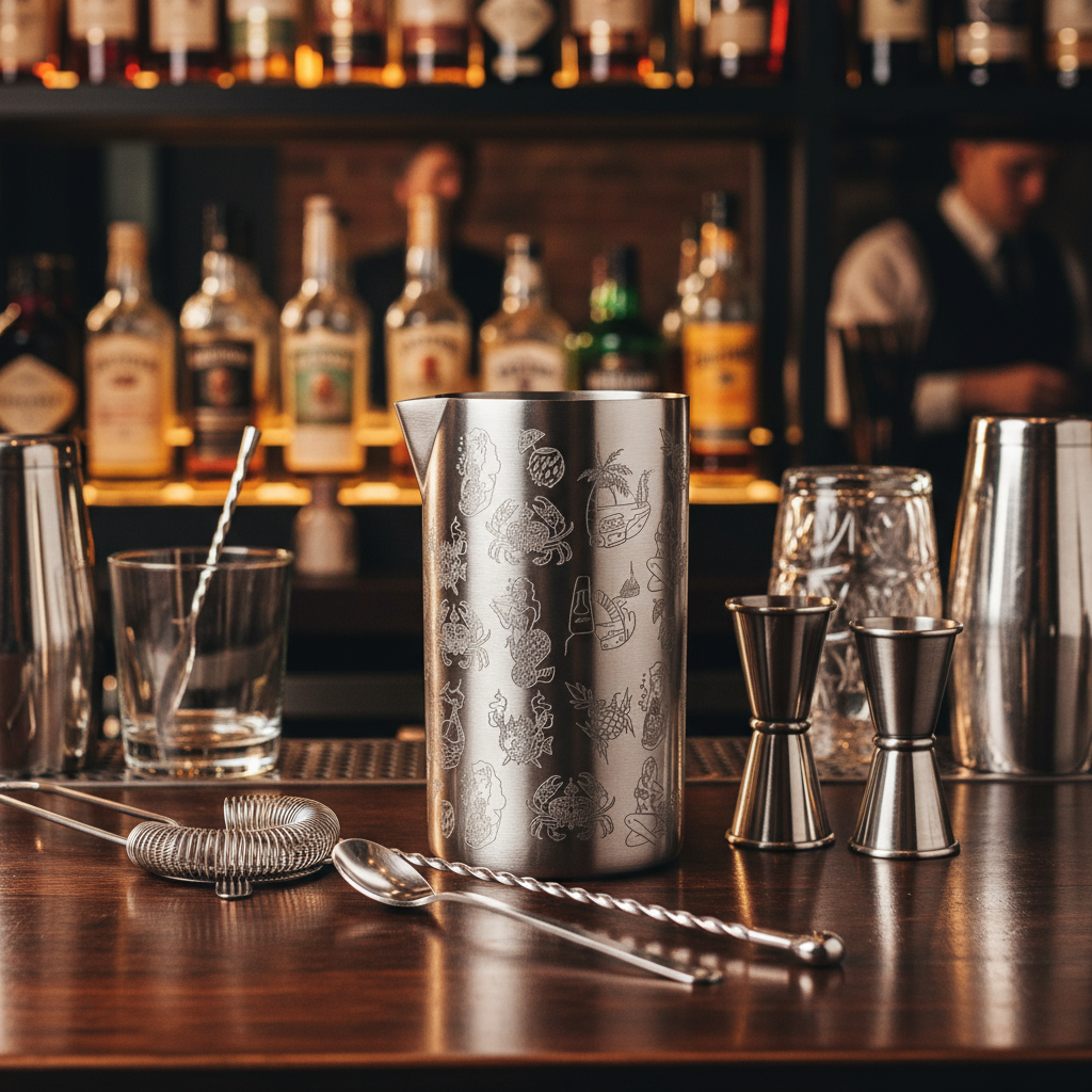 Mercer Barfly Stainless Steel Double Wall Mixing Tin Tiki 21 oz. M37079