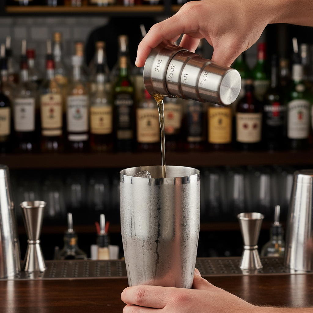 Mercer Barfly Stainless Steel Stepped Jigger 2 oz. M37109