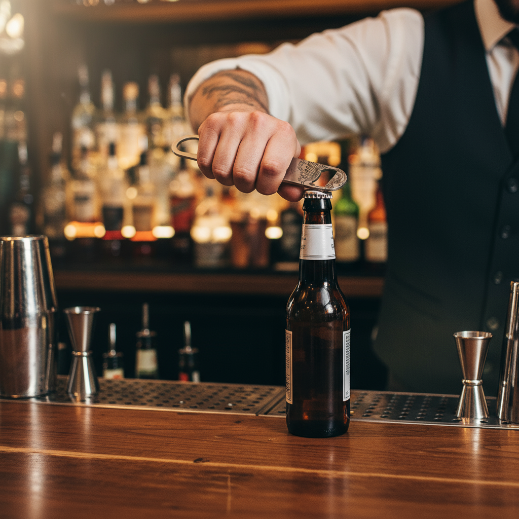 Mercer Barfly Stainless Steel Bottle Opener 7" M37122