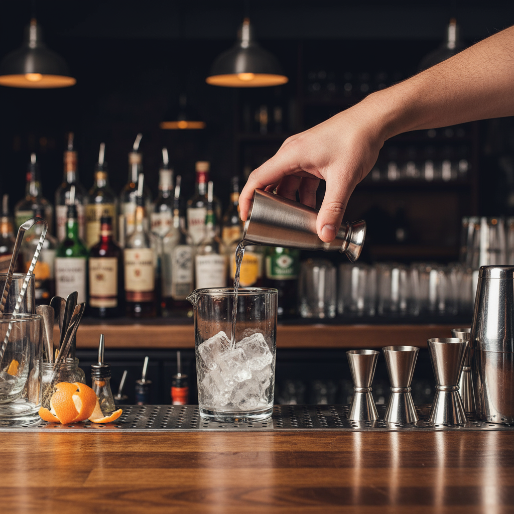 Mercer Barfly Stainless Steel Jigger With Spout 2 oz. M37126